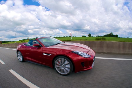 DO keep your camera ready along the drive to Le Mans, as you never know when a brand new F-Type is going to fly past.
