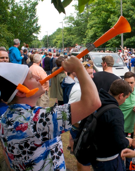 DO take a vuvuzela. This makes a lot of unpleasant noise and can also double up as a drinking aid. Another reason gaffer tape is useful, too.